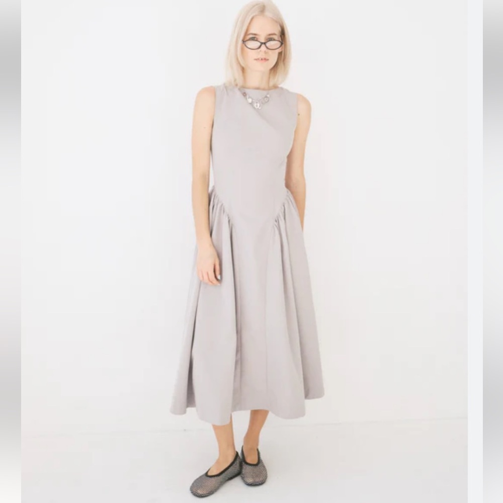 Lisa Says Gah - another girl - Gray Midi Dress